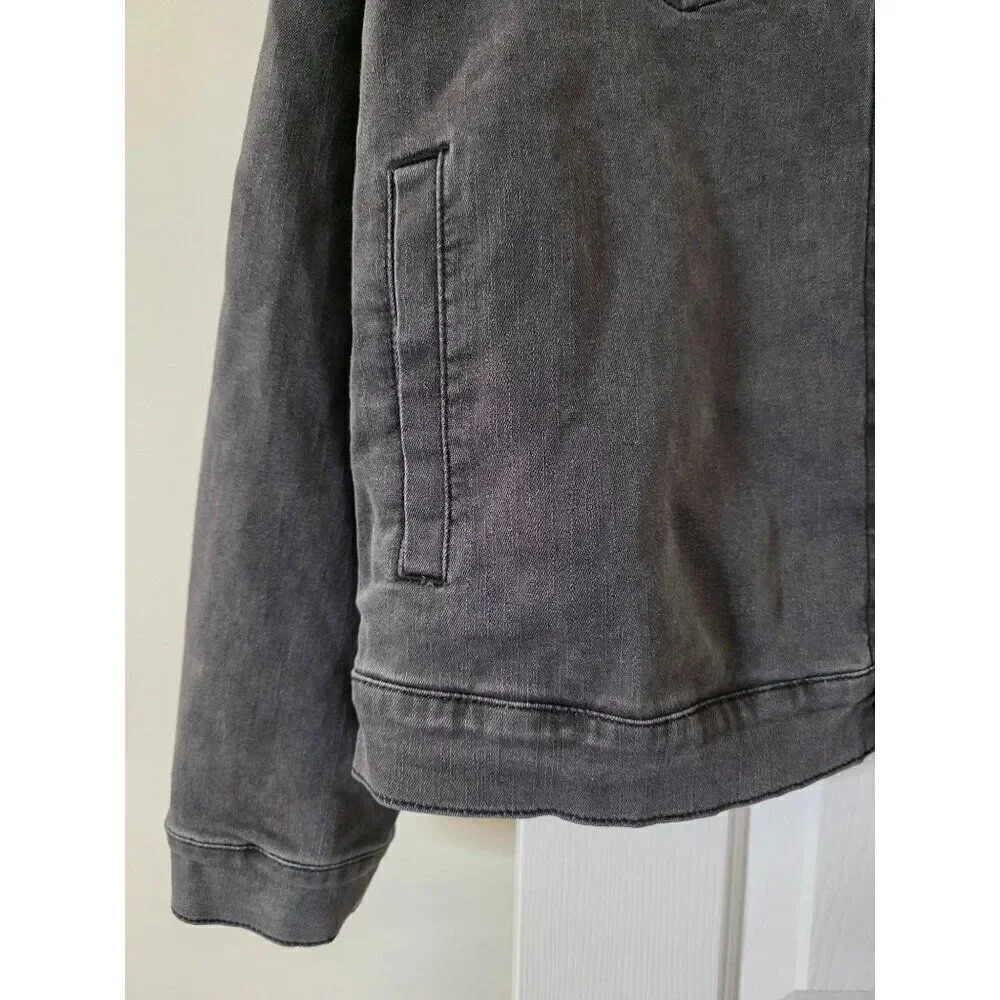 Mugsy Jeans Denim Jacket ACES Dark Grey XXL NWOT